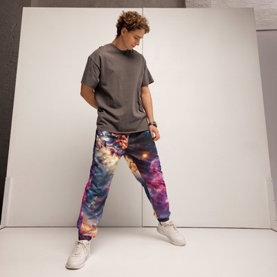 Enter The Nebula All-Over Print Unisex Space Theme Track Pants