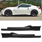 Fits 09-20 Nissan 370Z NS Style Side Skirts Rocker Panel Extension Lip 2PC PP