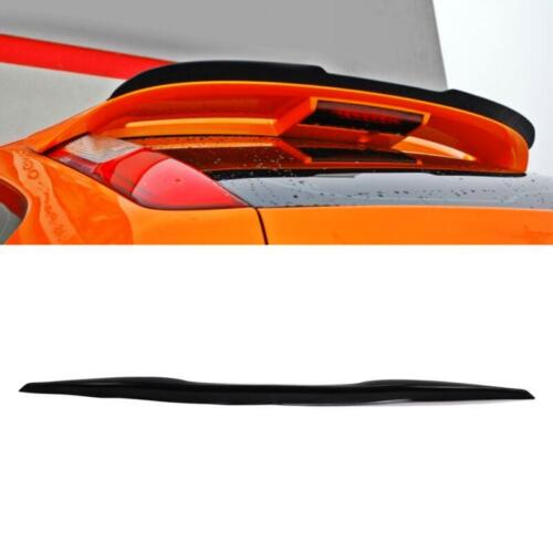 Glossy Black Rear Roof Trunk Spoiler Lip Tail Wing Rubber Anti UV Universal - Picture 1 of 23