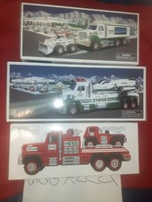 (3) 2008 2010 2015 Hess Fire Truck and Ladder Rescue Toy Truck Front Loader NEW