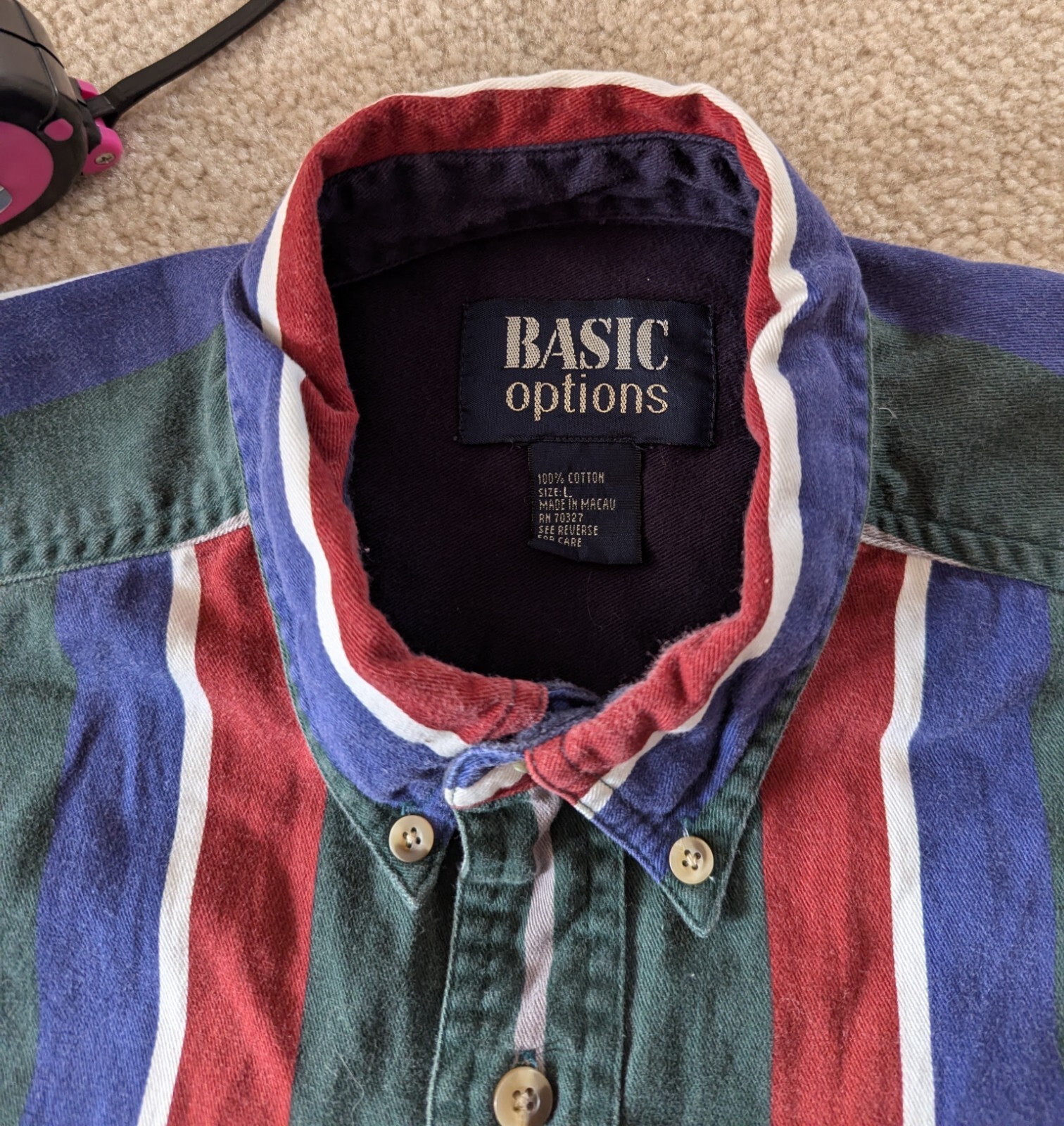 Vintage Basic Options Long Sleeve Button Down L V… - image 11