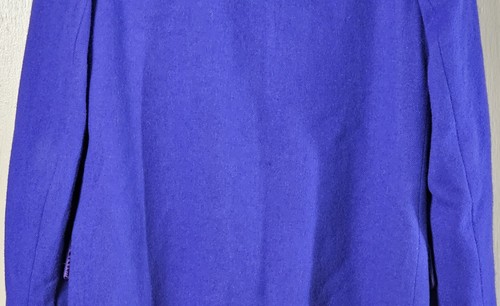 VTG Lynn Greene Blazer Richard Neal Women's Size 6 Inidgo Purple Wool Lined - Picture 10 of 24