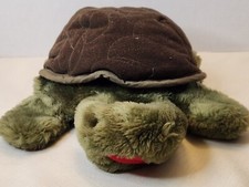 Folkmanis Folktails Turtle 13" Full Body Hand Puppet Plush Brown Green Tortoise