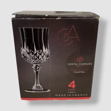 Cristal D'Arques Clear Longchamp Set. of 4-Piece Cordial Glasses | 2 oz.