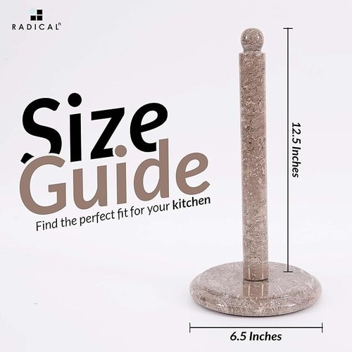 Marble Paper Towel Holder 12.5” |Freestanding Towel Stand for Kitchen & Home Use - Picture 17 of 32