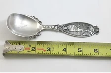 Norge Silver Plated Souvenir Spoon T.K. 40G Norway Mosheim