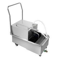 Fryer Oil Filter Commercial Cooking Oil Filtration System 55L Capacity Mobile US
