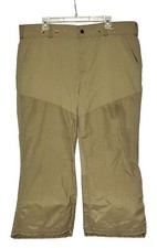 Vintage REMINGTON Pants Mens Size 42 Khaki Nylon Brush Guard Hunting Made In USA