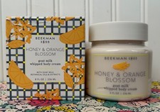 BEEKMAN 1802 HONEY  ORANGE BLOSSOM WHIPPED BODY CREAM 8 OZ SEALED NIB