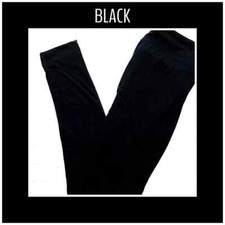 Lularoe SOLID black ONE SIZE OS leggings NEW