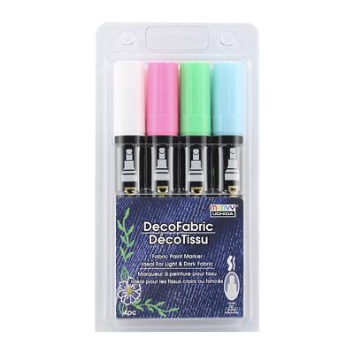 Uchida DecoFabric Opaque Paint Marker Chisel Tip-Fluorescent Colors (Pack of 1)