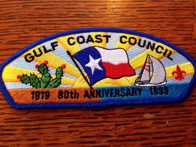 MINT CSP Gulf Coast Council TX 1919-1999 80th Ann SA-22 Blue Bdr