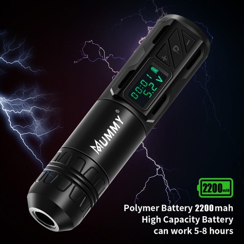 Mummy Tattoo Machine High Capacity Battery Wireless Tattoo Pen For Liner Shader - 第 17/48 張圖片