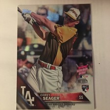 2016 Corey Seager Topps Update Series Rookie Rainbow Foil US205 RC MINT 🔥