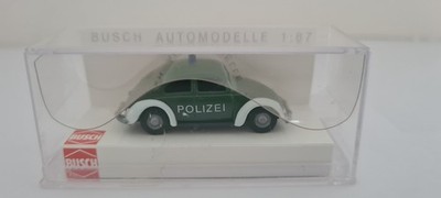 Busch 42741 Volkswagen VW Käfer 1200 - Polizei grün/weiß - in OVP