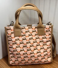 Bouffants and Broken Hearts Cheetah in Heels Crossbody Bag  Removable Strap Fun