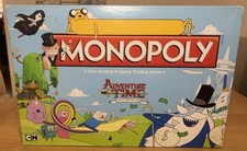 Adventure Time Collector’s Edition Monopoly Board Game 100% Complete 2015 Rare