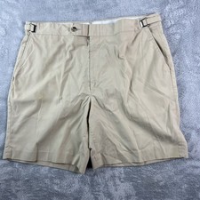 VTG 60s 70s LL Bean Tan Flat Front Shorts SZ 36 Made in USA Single Stitch