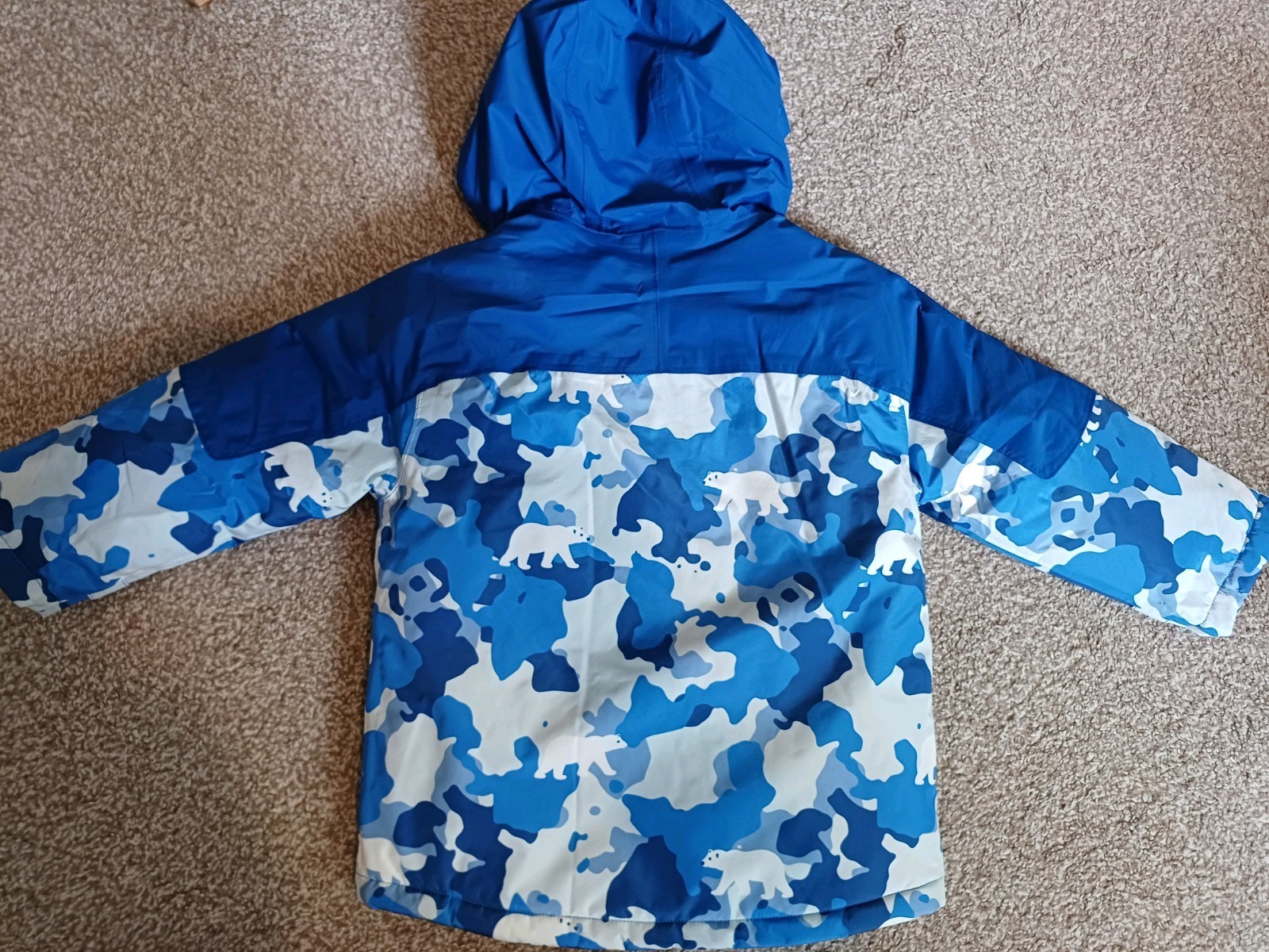 Boys Waterproof Jacket, Size 3-4 Years Old, Hooded Warm Jacket NEW RRP £34 image 7