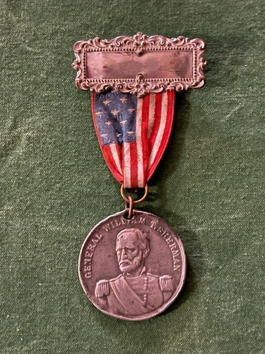 1891 DETROIT MICHIGAN  SILVER NATIONAL ENCAMPMENT GAR BADGE