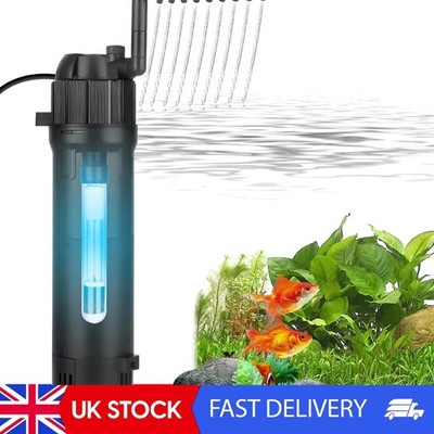 Multifunktions-Innenfilter für Aquarium & UV-Sterilisator 500 l/h für 80-200 l