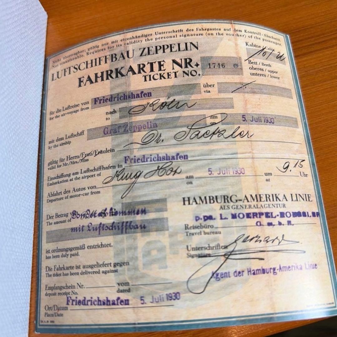 Zeppelin 100th Anniversary Quartz Watch Blue Dial Used Good Condition image 3