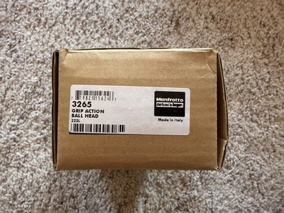 Bogen Manfrotto 3265 Grip Action Ball Head *Made in Italy* NIB