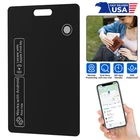 Slim Rechargeable Wallet Key Tracker Card Works with iPhone & Google Find My