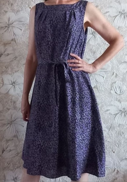 Women Laura Ashley Vintage Dress Purple 36