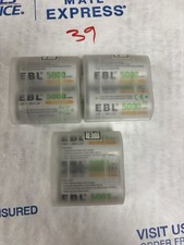 6 EBL Rechargeable Size C Batteries 5000 mAh Lot Of 6