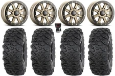 ITP Inertia Bdlk 14" Wheels Br +40mm 32" Roctane T4 Tires Commander Maverick