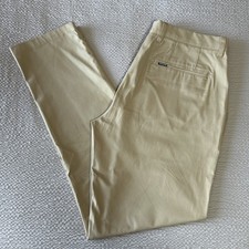 Barbour Chinos Tailored Fit Trousers Mens W36 L32 Beige Cotton Sueded Sateen Tan
