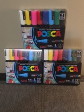 POSCA 3-pack -8 Color Paint Marker Med Tip 1....