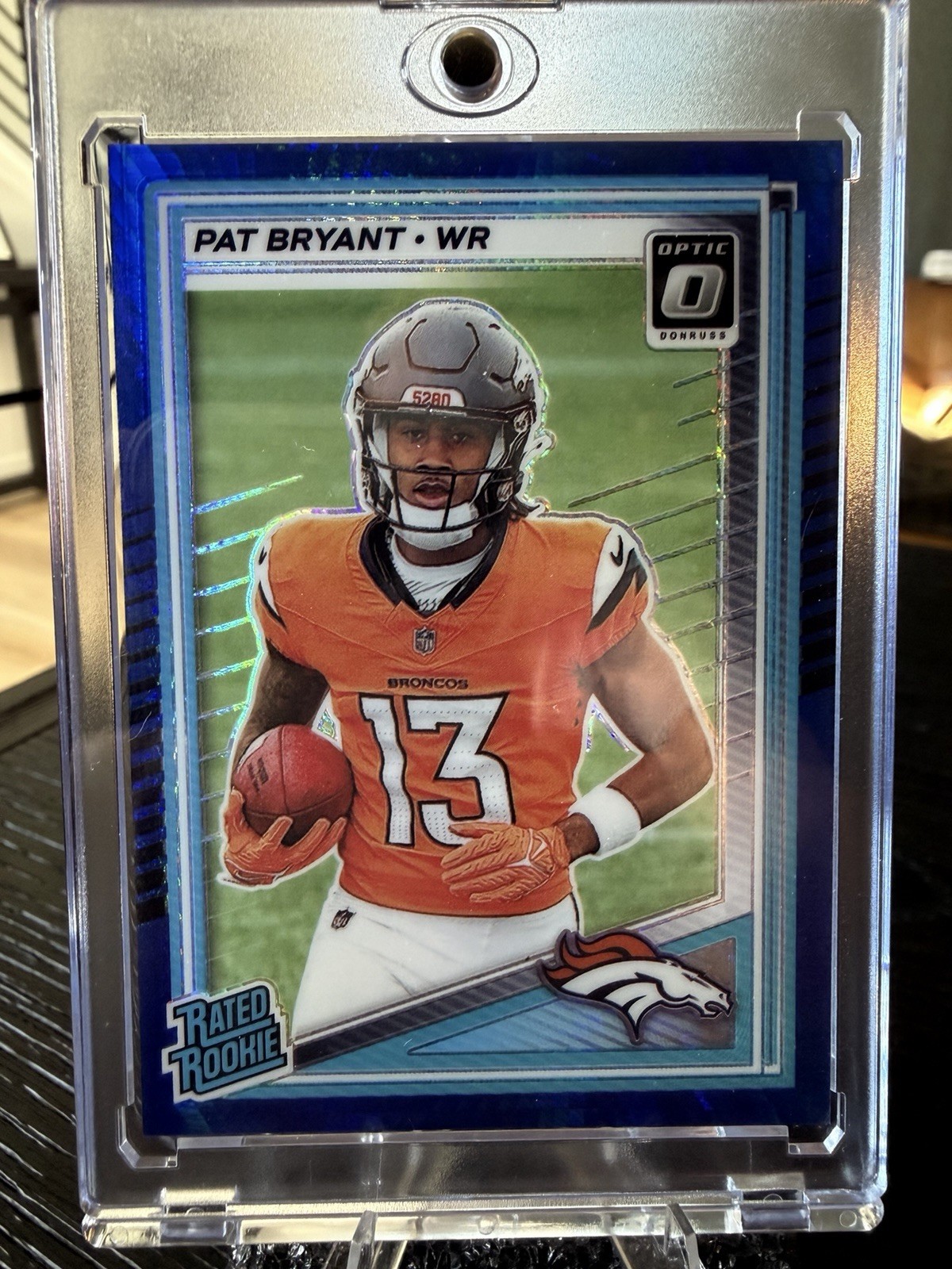 Pat Bryant 2025 Panini Donruss Optic - Rated Rookie #215 Blue Hyper Prizm (RC)