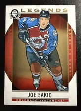 2018-19 O-Pee-Chee Coast to Coast #196 Joe Sakic Legends SP Canadian Tire OPC