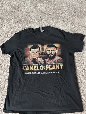 Canelo Alvarez vs Caleb Plant Fight T-Shirt M 2021 MGM Grand Boxing Match Promo