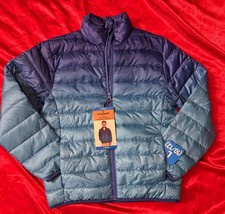 New Eddie Bauer Boy Size L 10/12 Blue Packable Down Jacket