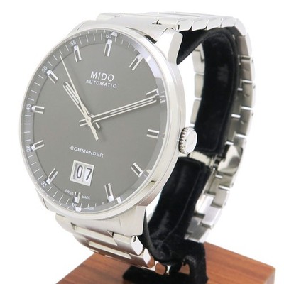 Mido Commander Big Date M021626A Automatic Men's Watch Gray Dial 42mm SS