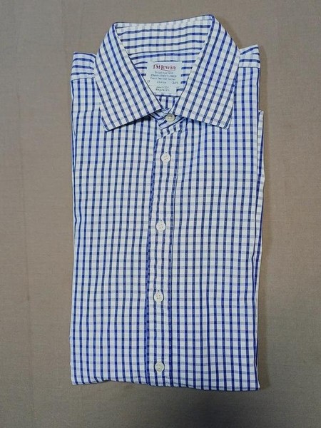 Men Tm Lewin Shirt White Cotton XL