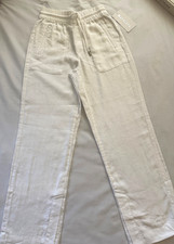Athleta Retreat Linen High Rise Wide Leg Pant