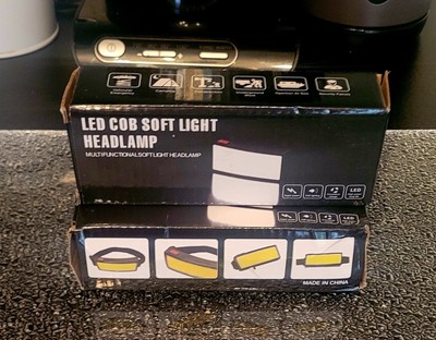 LED Cob Soft Light superhelle Stirnlampe wiederaufladbare Stirnlampe 