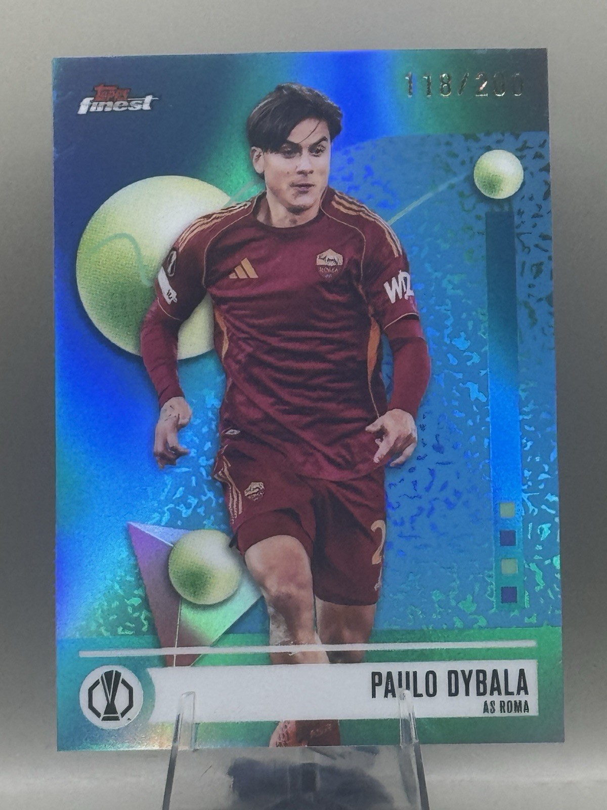 Paulo Dybala AS Roma 2025-26 Topps Finest UCC Blue Refractor /200