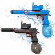 Wasserpistole Elektrisch - Automatisch, Transparent, Lichteffekt -OAKWOOD FunGun
