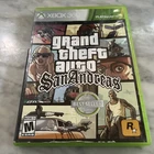 Grand Theft Auto San Andreas Xbox 360 with Map/poster Very Good Condition