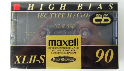 Maxell XLII-S 90 Cassette Tape New & Sealed Vintage Chrome