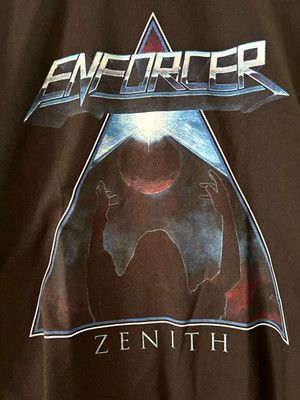 Enforcer Zenith Band T-Shirt Kurzarm Front- & Backprint Größe M Schwarz