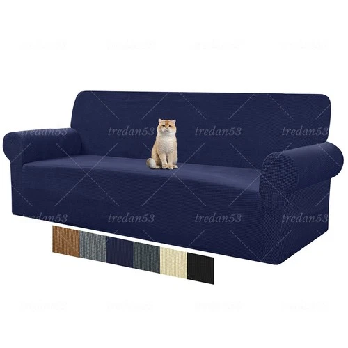 PREMIUM Elastic STRETCH SOFA COVERS Slipcover Protector Settee 1/2/3/4 Seater US