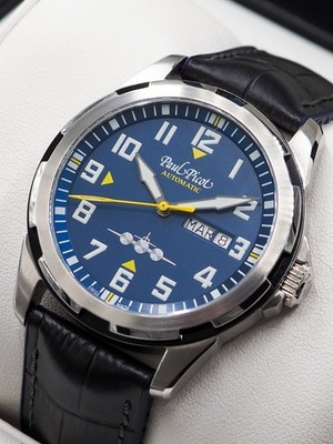 Paul Picot Automatic Pilot Watch, Ref. 2053, Brand New, Complete with Everything