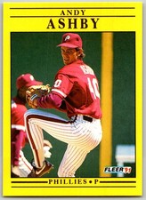 ⚾ 1991 Fleer Update #U-105 Andy Ashby Philadelphia Phillies RC