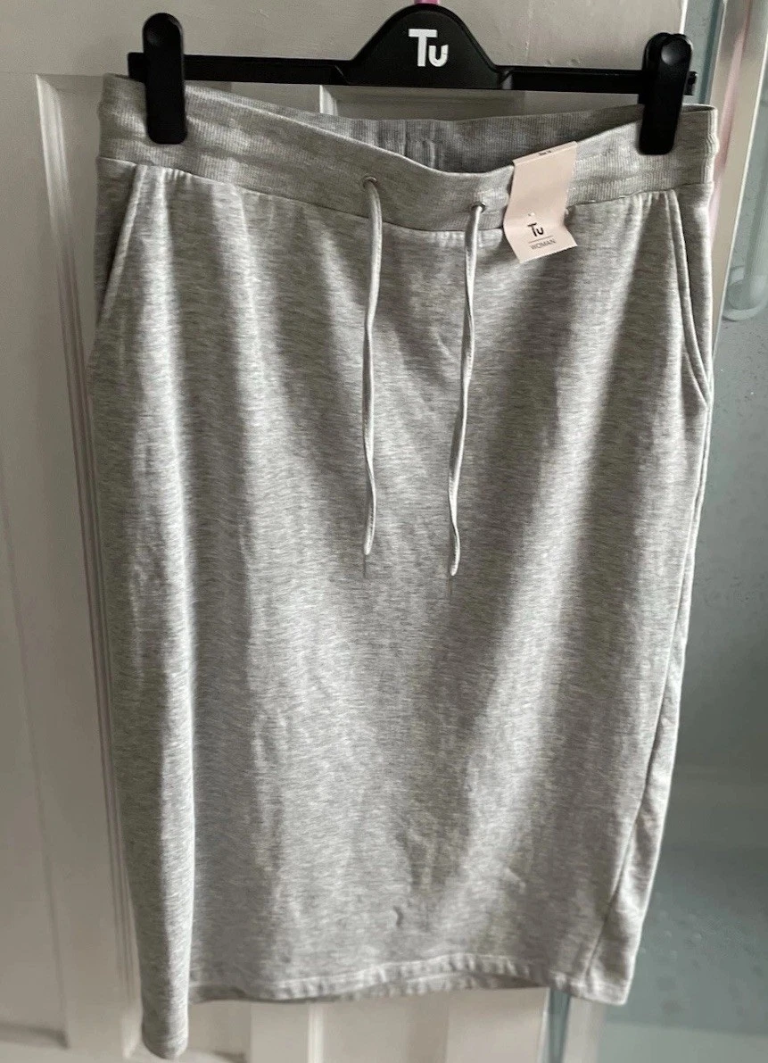 Jupe A-line TU En Coton Beige - Taille 10 (M) - Zip - Longueur Courte